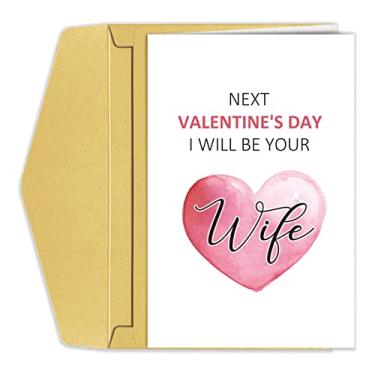Imagem de Cartão romântico de Dia dos Namorados para namorada, lindo cartão de Dia dos Namorados para noivo, próximo dia dos namorados, I Will Be Your Wife