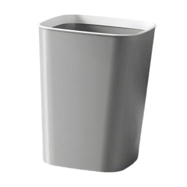 Imagem de ＫＬＫＣＭＳ Lixeira Lixeira Uso Doméstico Lixeira Espaço Pequeno Lixeira Cesta de Lixo para Banheiro Sala de Estar Mesa Doméstica, Gray 14 L