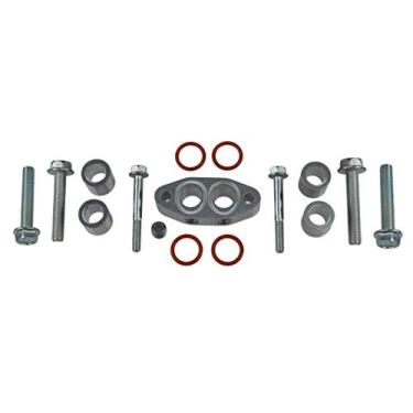 Imagem de ICT Billet Adaptador de linha de alimentação de óleo LS Turbo - Espaçador refrigerador para mangueira LS3 Camaro 551591