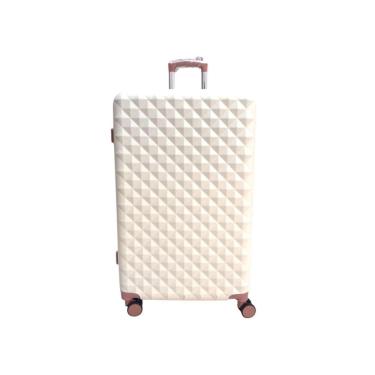 Imagem de Mala Grande 35Kg Expansível Branca Diamond Ultra Leve