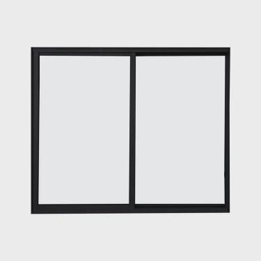 Imagem de Janela 2 folhas 1,20x1,50 sem grade no alumínio preto