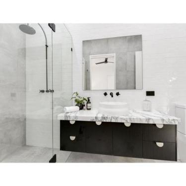 Imagem de Espelho Decorativo Multiuso Quadrado Para Quarto Sala Banheiro - CEBRA