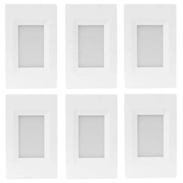 Imagem de Kit 6 Balizador Embutir Led 4x2 Branco Frio 6500k 2w Escada