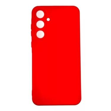 Imagem de Capinha Compatível Com Linha A15, A35, A55 Proteção Colorida Preto, Branco, Vermelho, Azul, Rosa, Transparente Case Aveludada 3 Camadas Anti Impacto Linha PREMIUM (Vermelho, A35)
