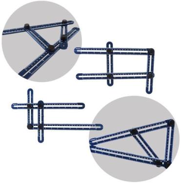 Imagem de Esquadro Plástico Ajustável 25 x 12 cm Brasfort