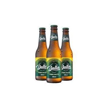 Imagem de CERVEJA DALLA PILSEN/PURO MALTE LONG NECK 355ML  com 24 unidades  - fo