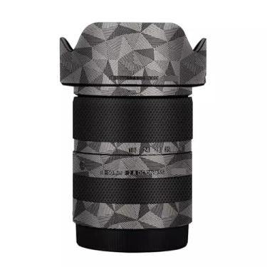Imagem de Adesivo de lente de câmera para Sigma 18-50 mm F2.8 DC DN adequado para Sony E/Fuji X Mount Camera Coat Wraps Film Protector Vinyl Decal Skin 1:2.8 18-50 2.8 (Triângulo Titânio)
