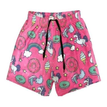 Imagem de Shorts Floral Animais Frutas Verão Tactel Elastano 2 Bolsos - J10, 102