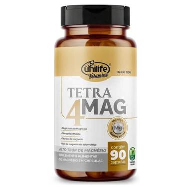 Imagem de Magnésio dimalato magnesio quelato sais e taurato tetra mag 90 caps un