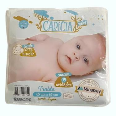 Imagem de Fralda De Pano Carícia Baby 5 unid - BABYSEC