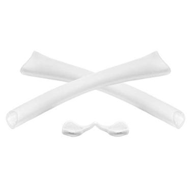 Imagem de Vonxyz Kits de borracha de substituição para óculos de sol Oakley Radar Edge - Branco