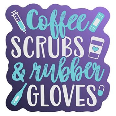 Imagem de Adesivo decalque de vinil para esfregões de café e luvas de borracha - carro caminhão van SUV copo de parede laptop - um decalque de 5,5 polegadas - MKS1327