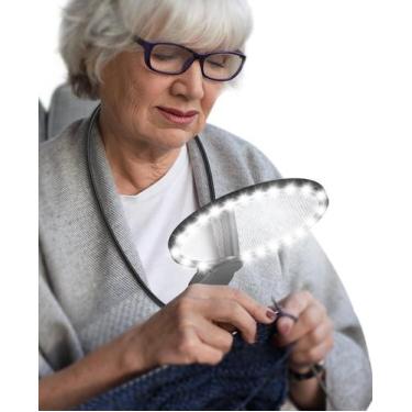 Imagem de Lupa Toolhelper 5X sem usar as mãos com preto claro