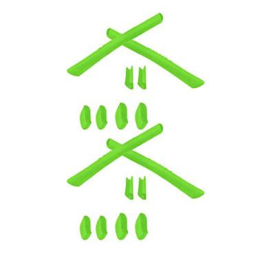 Imagem de SmartVLT 2 pares de meias de substituição verdes e kits de nariz para Oakley Half Jacket XLJ