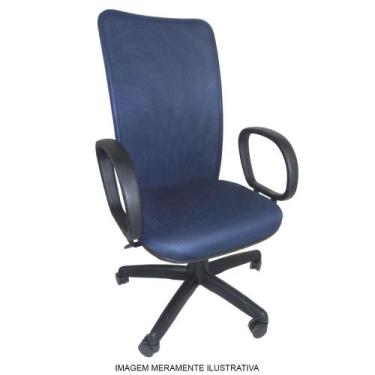 Imagem de Cadeira New Eco Presidente Giratória Tela Mesh Reclinavel Tecido Escri