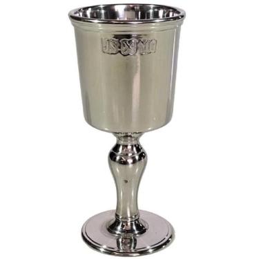 Imagem de Taça de Estanho c/Moldura, para Vinho Tinto Polida - 100ml - (P262A) -