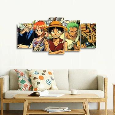 Imagem de Quadro One Piece Mosaico 5 Peças Para Quarto - Wall Frame