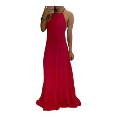 Imagem de Vestido Longo Frente Única com decote nas costas Festa Casamento Forma