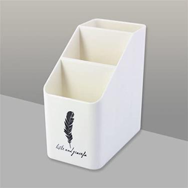 Imagem de Porta-lápis estilo nórdico trapezoidal de camada dupla para caneta (C