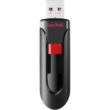 Imagem de Pen Drive SanDisk - Unidade flash USB 2.0 Cruzer Glide 128 GB - Preto-SDCZ60-128G-A46