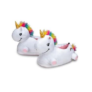 Imagem de Pantufa 3D Unicórnio 39/41 G - Importway IWP3DU3941