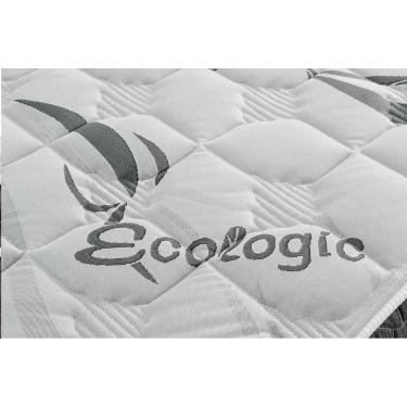 Imagem de Conjunto Cama Box Ortobom Queen Exclusive Nanolastic Molas Bonel com Base Camurça Cinza 158x198x53