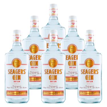 Imagem de Gin Nacional Seagers Dry Gin 1l 6 Unidades