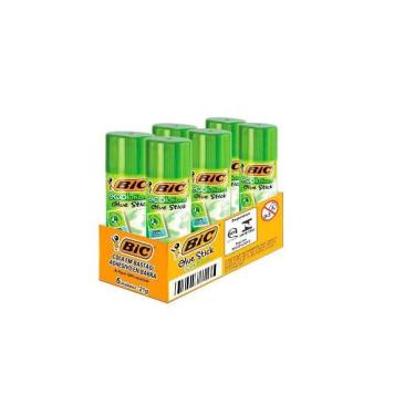Imagem de Kit Cola Bastão Bic Stick Eco 8g com 6