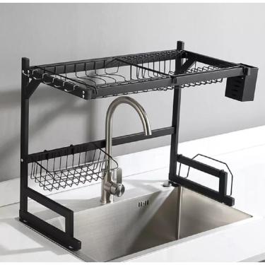 Imagem de Escorredor De Louça Pratos Organizador Suspenso De Pia 65Cm