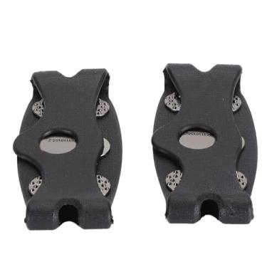 Imagem de Chuteiras de tração para caminhar, as travas de gelo evitam quedas. Propriedades antiderrapantes ao esquiar (branca) (preta)