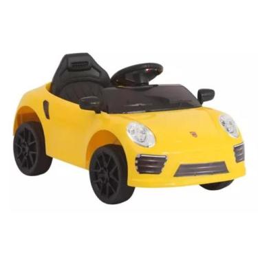 Imagem de Carrinho Elétrico Infantil Porsche 911 12V Bang Toys, Amarelo