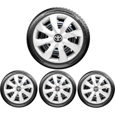 Imagem de Jogo 4 Calota Prime Prata Aro 14 Toyo Etios Yaris Corolla