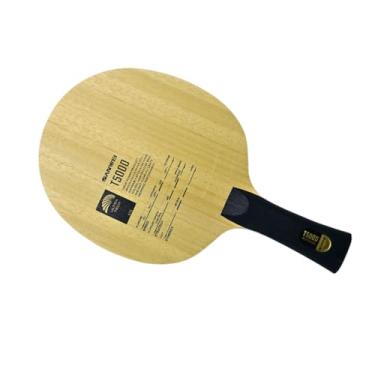 Imagem de Raquete T5000 Tênis de Mesa Profissional 5 Folhas de Madeira + 2 Carbono, Cabo FL
