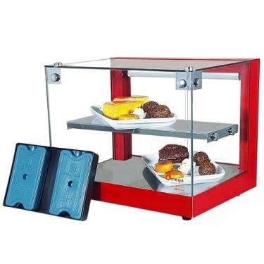 Imagem de B-VFD47 - Vitrine fria Beta 47cm Dupla com 8 Gelo-X Vermelha - Bivolt 