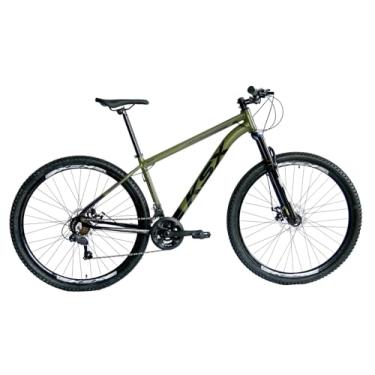 Imagem de BICICLETA BIKE ARO 29 MTB ALUMÍNIO KSX SD7 21V MARCHAS INDEX CABEAMENTO INTERNO BCL UNISSEX (PRETA C/VERDE MILITAR(ADS PRETO), 21)