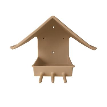 Imagem de Comedouro E Tratador Pássaros Livres Ecológico De Parede (Madeira)