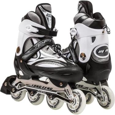 Imagem de Patins Inline Roller Semi Profissional Base Alumínio Abec 7 - Long Fen