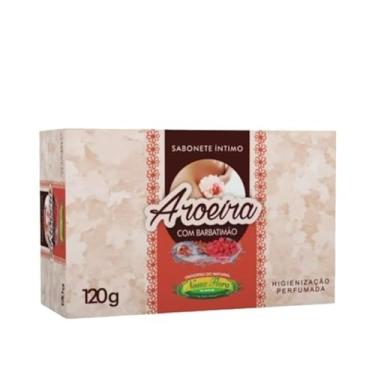 Imagem de kit 6 Sabonete Aroeira com Barbatimão barras 120g nossa flora