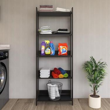 Imagem de Armário Multiuso Lavanderia Organizador Movlar - Mod.0703 (Preto)