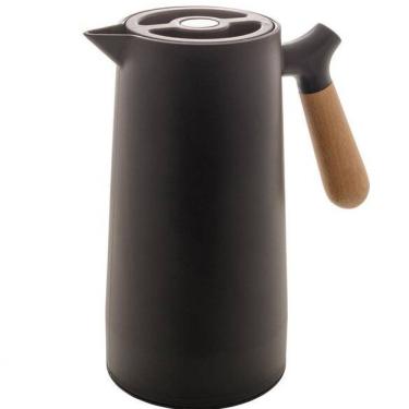 Imagem de Garrafa Térmica Wolff Com Cabo Madeira 1l Preto