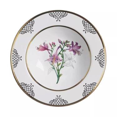 Imagem de Conjunto Com 6 Pratos Fundo Amália 25Cm - Alleanza Cerâmica