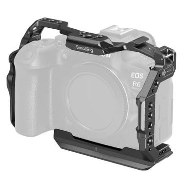 Imagem de Gaiola de câmera SMALLRIG R6 Mark II para Canon com trilhos OTAN