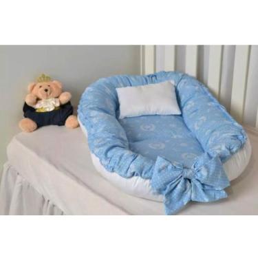 Imagem de Ninho Redutor de Berço Bebê com Almofadinha Laço Ajústavel - Alice Enx