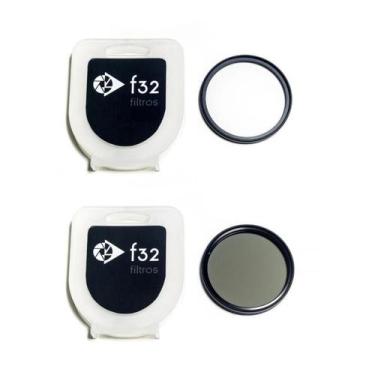 Imagem de Kit de filtros fotográficos UV e Polarizador 58mm - f32