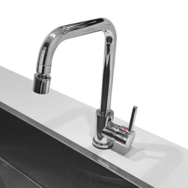 Imagem de Torneira De Cozinha Quente e Frio Gourmet Slim Monocomando Misturador 