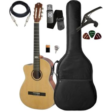 Imagem de Violão Sc200c Ns Lh Canhoto Kit Capa Luxo Acessorios