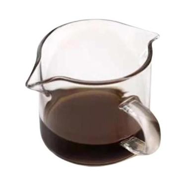 Imagem de Copo De Medição De Café Expresso De Vidro 75ml Com Alça Dupla Boca Úni