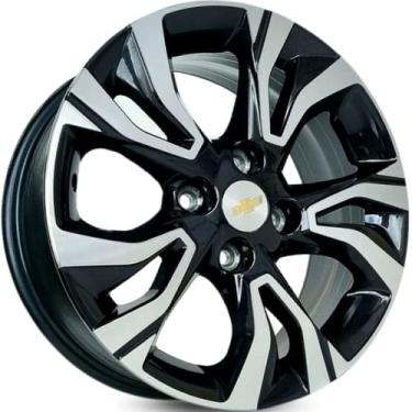 Imagem de 4 RODAS KR S35 MODELO ONIX RS/ARO 14X6 / (4X100) ET39 cor:Preta Diamantada