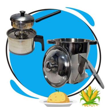 Imagem de Kit Cuscuzeira Família e individual Fogão indução elétrico - ÚTIL BAZA