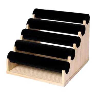 Imagem de Deevoka Suporte de Exibição de Pulseiras Suporte de Exibição de Pulseiras para Armário de Loja de Vendas, Preto